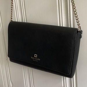Kate Spade Black Flap Crossbody